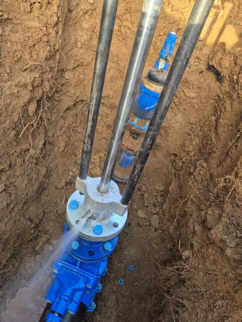 Chlorination and disinfection of new pipework